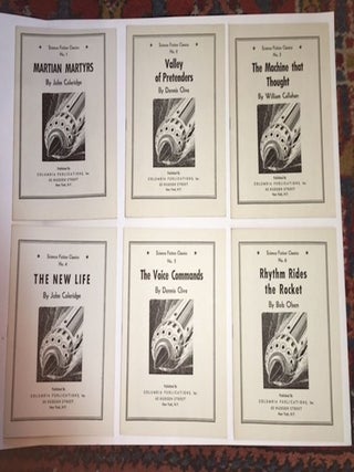 Item #10130 MARTIAN MARTYRS; VALLEY OF PRETENDERS; THE MACHINE THAT THOUGHT; THE NEW LIFE; THE...