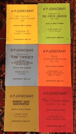 Item #10235 WRITINGS- Necronomicon Press (Six Volumes). H. P. Lovecraft