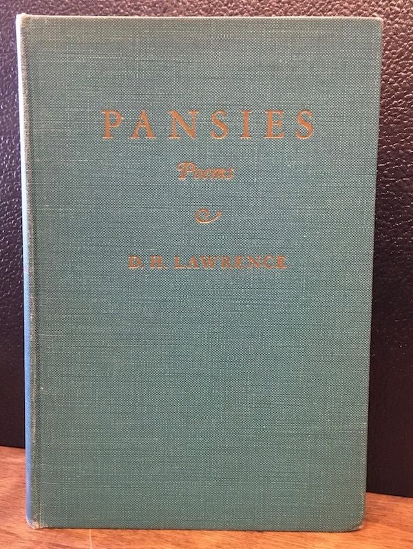 Item #11011 PANSIES. D. H. Lawrence.