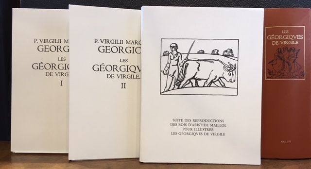 Item #11926 LES GEORGIQUES DE VIRGILE. Three Volumes. VIRGILE, Maillol- Illustrations.