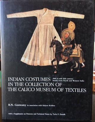 Item #12001 INDIAN COSTUMES. B. N. Goswamy