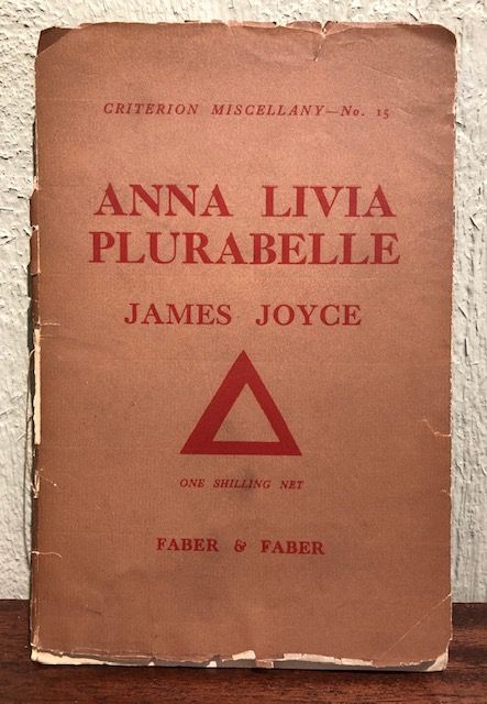 Item #12416 ANNA LIVIA PLURABELLE. Criterion Miscellany -No.15. James Joyce.