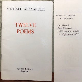 Item #12533 TWELVE POEMS. Michael Alexander