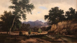 Item #12920 A TRAIL IN MONTECITO (Original Oil Painting). Henry Chapman Ford