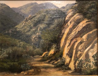 Item #12928 LA CUMBRE TRAIL, SANTA BARBARA (Original Oil Painting). Ludmilla Welch