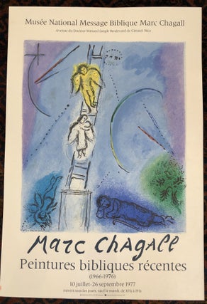 Item #49999 MARC CHAGALL. Peintures Bibliques Recents (1966-1976) Original Art Exhibition Poster....