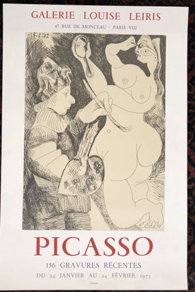 Item #50002 PICASSO. 156 Grauves Récentes. Galerie Louise Leiris. (Original Poster). Pablo Picasso