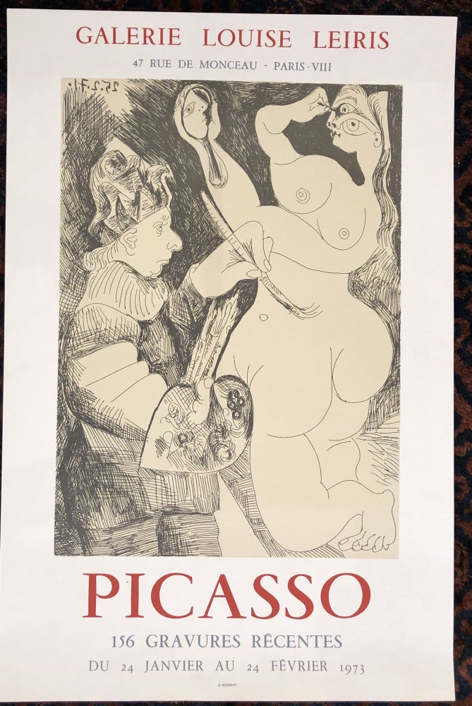 Item #50002 PICASSO. 156 Grauves Récentes. Galerie Louise Leiris. (Original Poster). Pablo Picasso.