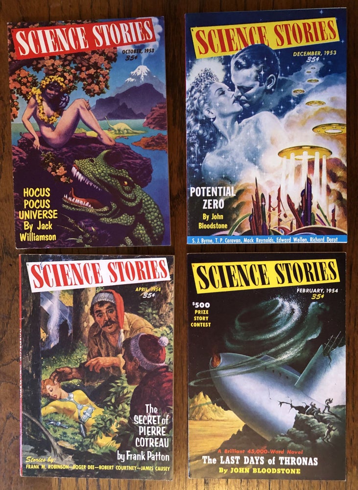 Item #50070 SCIENCE STORIES. 1953-54. (Four Issues, Complete Run). Raymond A. Palmer, Bea Mahaffey.