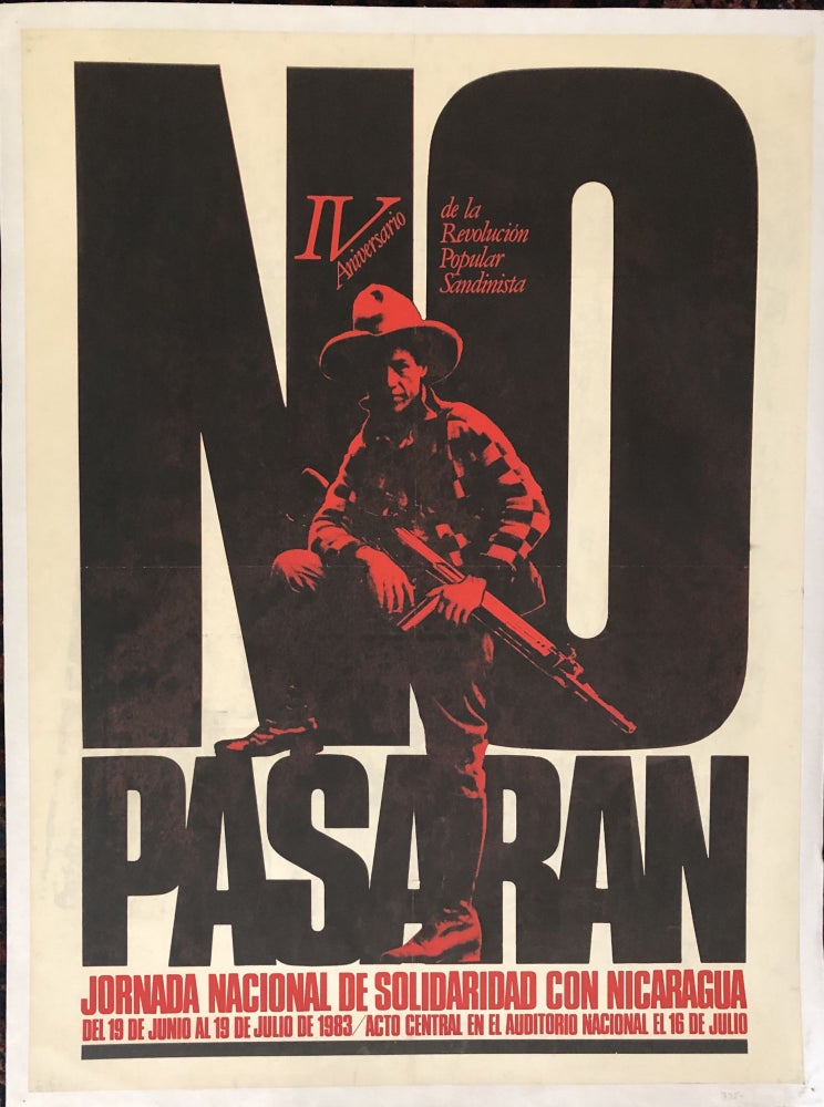 Item #50080 NO PASARAN. IV Anniversario de la Revolution Popular Sandinista.