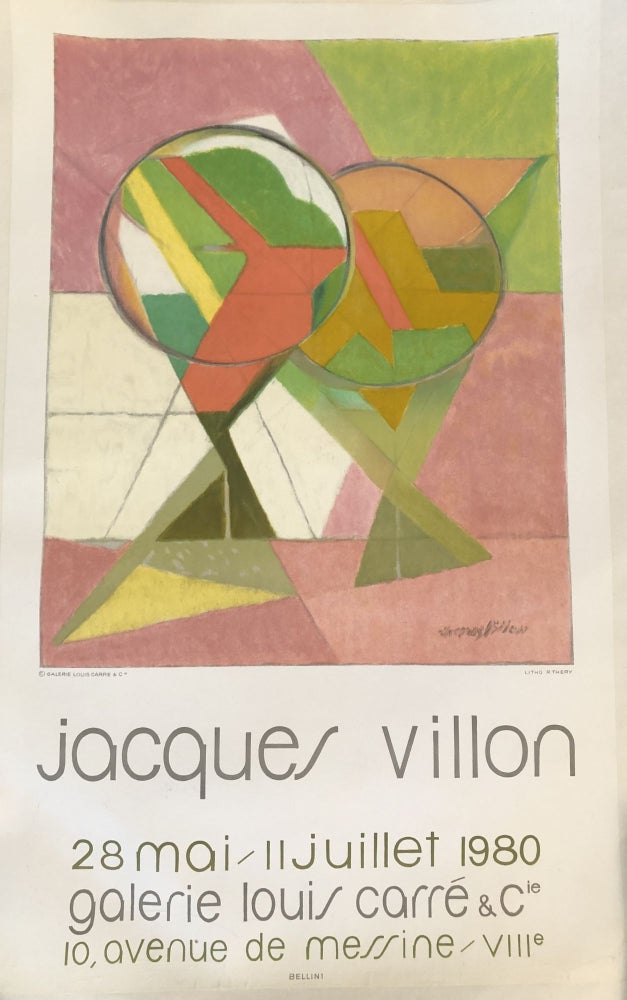 Item #50101 JACQUES VILLON. 28 Mai-11 Juillet 1980. Galerie Louis Carre & Co. (Original Poster). Villon Jacques.
