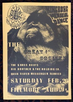 Item #50168 (Rock Poster) KING KONG MEMORIAL DANCE. THE GREAT SOCIETY. Family Dog Presents. 1966