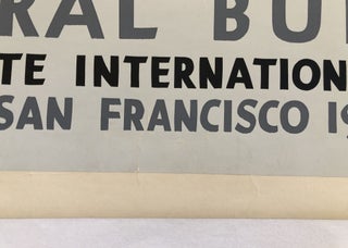 INDIAN COURT. Golden Gate International Exposition. San Francisco. 1939. Eskimo Mask, Western Alaska. (Original Vintage Poster)