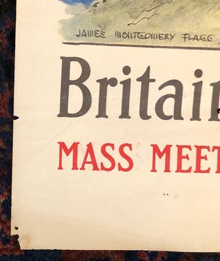 SIDE BY SIDE BRITANNIA. Britain’s Day Dec. 7th-1918. (Original Vintage Poster)