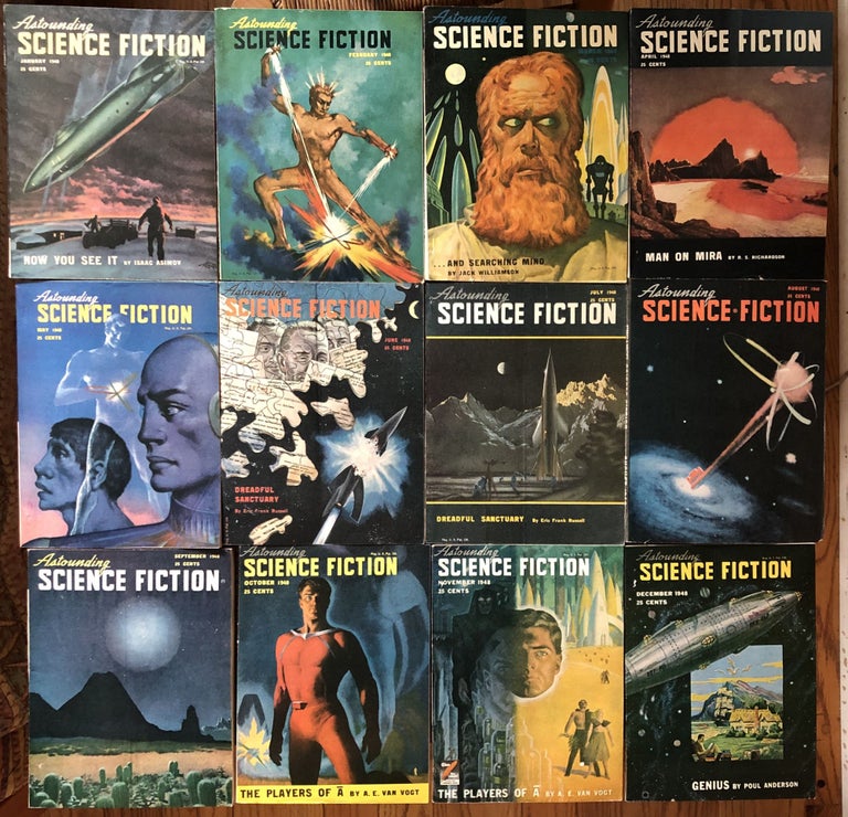 Item #50380 ASTOUNDING SCIENCE FICTION. 1948. (Twelve issues, complete year) Campbell, Jr., John W. (Editor)