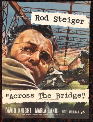 Item #50437 ACROSS THE BRIDGE. Rod Steiger. (Original Vintage Movie Poster