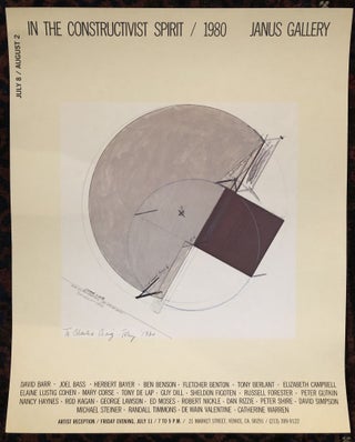 Item #50445 IN THE CONSTRUCTVIST SPIRIT. 1980. At the Janus Gallery. (Original Vintage Poster)....