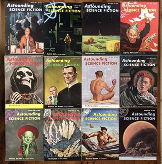 Item #50447 ASTOUNDING SCIENCE FICTION. 1954. (Twelve issues, complete year) Campbell, Jr., John...