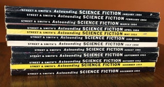 ASTOUNDING SCIENCE FICTION. 1954. (Twelve issues, complete year) Campbell, Jr., John W. (Editor)
