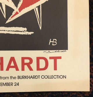 BURKHARDT Paintings...1950-1972 and Works from the Burkhardt Collection. (Original Art Exhibition Poster)