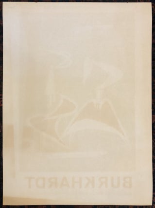 BURKHARDT Paintings...1950-1972 and Works from the Burkhardt Collection. (Original Art Exhibition Poster)