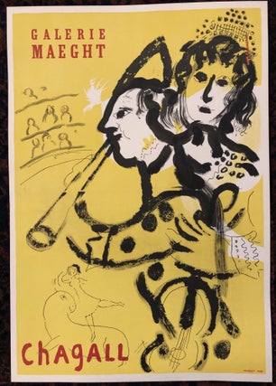 Item #50495 CHAGALL. GALERIE MAEGHT. 1957. (Original Art Exhibition Poster). Marc Chagall