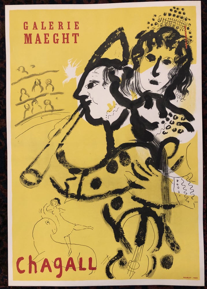 Item #50495 CHAGALL. GALERIE MAEGHT. 1957. (Original Art Exhibition Poster). Marc Chagall.