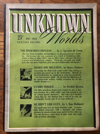 Item #50499 UNKNOWN WORLDS, Fantasy Fiction. February, 1942. Campbell, Jr., John W. (Editor