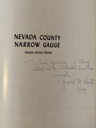 NEVADA COUNTY NARROW GAUGE