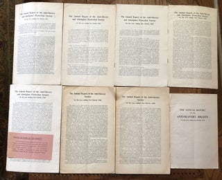 Item #50689 THE ANNUAL REPORT OF THE ANTI-SLAVERY AND ABORIGINES' PROTECTION SOCIETY. 1943-1951...