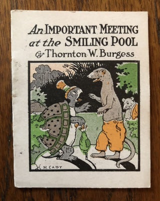 Item #50868 AN IMPORTANT MEETING AT THE SWIMMING POOL. (from The Bed Time Stories series)....