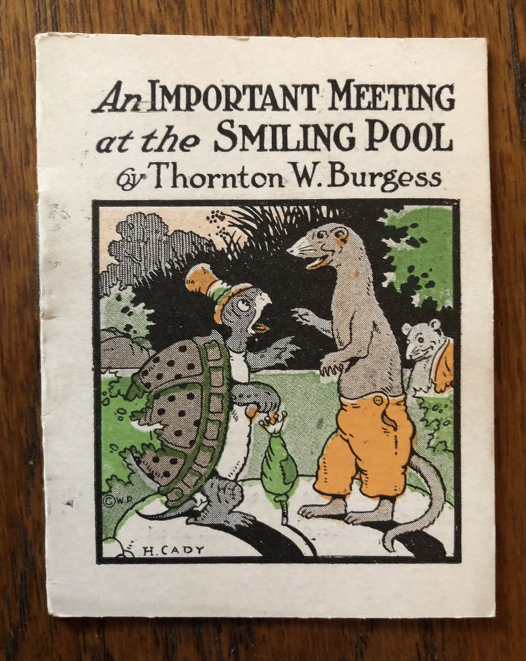 Item #50868 AN IMPORTANT MEETING AT THE SWIMMING POOL. (from The Bed Time Stories series). Thornton Burgess.