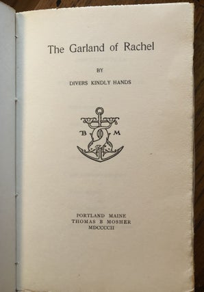 THE GARLAND OF RACHEL