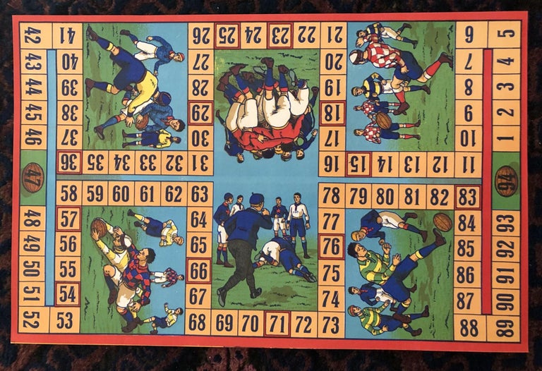 Item #50880 RUGBY BOARD GAME / POSTER.