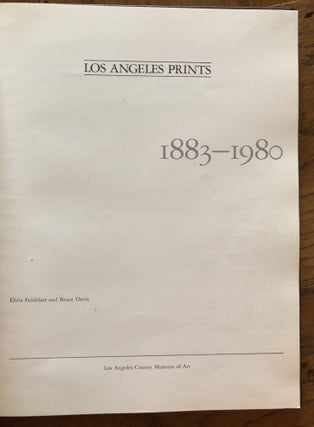 LOS ANGELES PRINTS, 1883-1980
