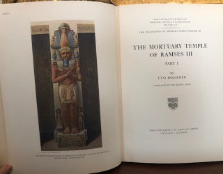 THE EXCAVATION OF MEDINET HABU. VOL. III: THE MORTUARY TEMPLE OF RAMSES III. Part I