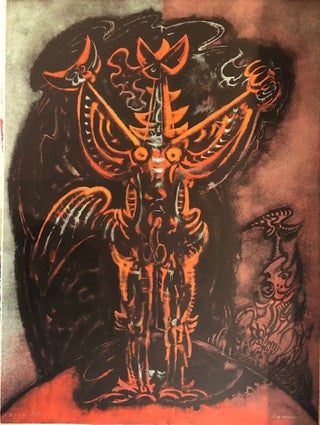 Item #51267 EL TENOR. (Original color lithograph). Edmundo Aquino, Born 1939
