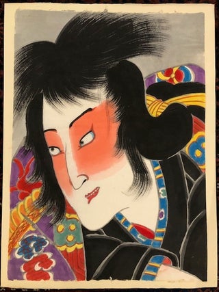 JAPANESE KITE DESIGN. (Original watercolor)