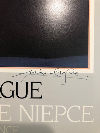 LUCIEN CLERGUE. Musée Nicephore Niepce. Chaconne/ Saone, France. (Original signed poster)