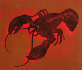 Item #51282 RED CRUSTACEAN (Original Woodblock). Rica O. Coulter, Born 1928