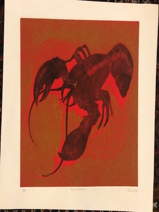 RED CRUSTACEAN (Original Woodblock)