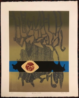 AFRICAN VELDT (Original Woodcut on Embossed paper)