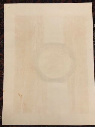 ORBITING SATELLITE (Original Woodcut on Embossed paper)