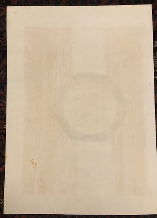 ORBITING SATELLITE (Original Woodcut on Embossed paper)