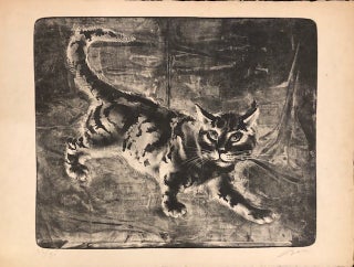 CHAT MARCHANT ( Original lithograph)