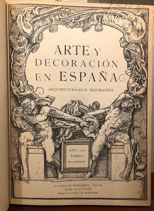 ARTE Y DECORACION EN ESPANA. Arquitectura-Arte Decorativo. (Twelve volumes in six- complete)