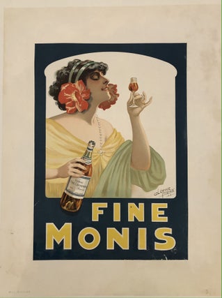 Item #51333 FINE MONIS. Clerics Freres 1911. (Original Vintage Poster