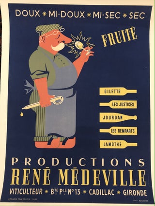Item #51334 PRODUCTIONS RENÉ MEDEVILLE. 1930. (Original Vintage Poster). Alain Bourdier