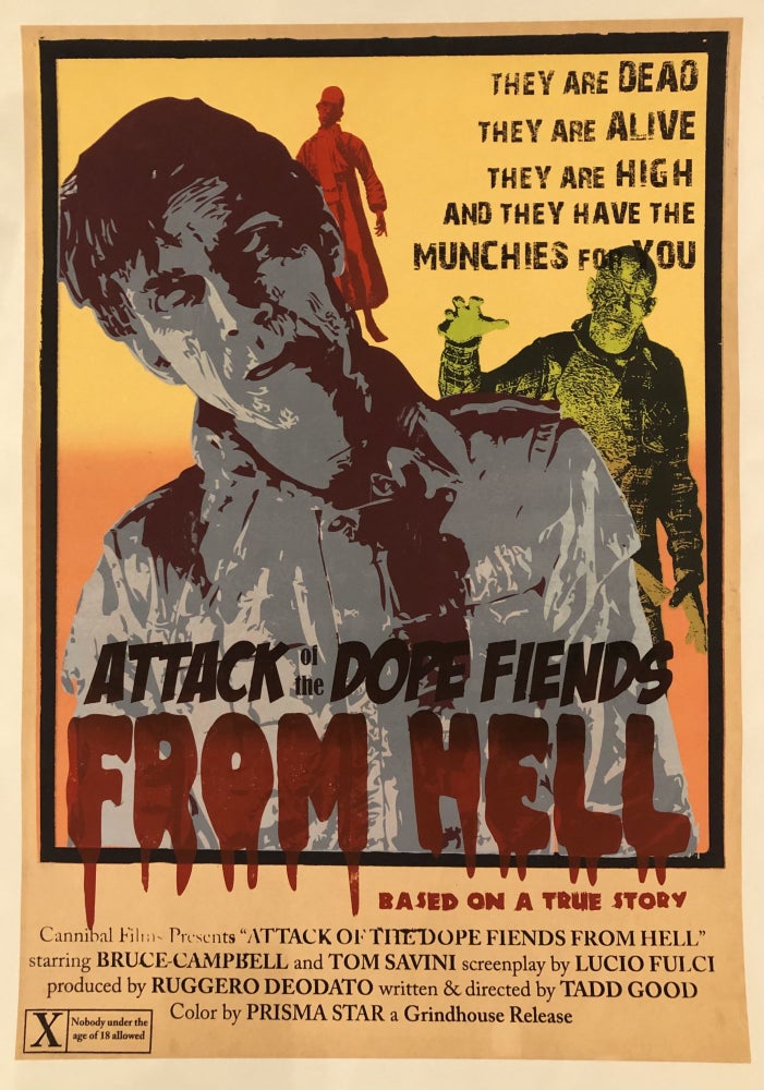 Item #51611 ATTACK OF THE DOPE FIENDS FROM HELL. (Original Vintage Movie Poster)