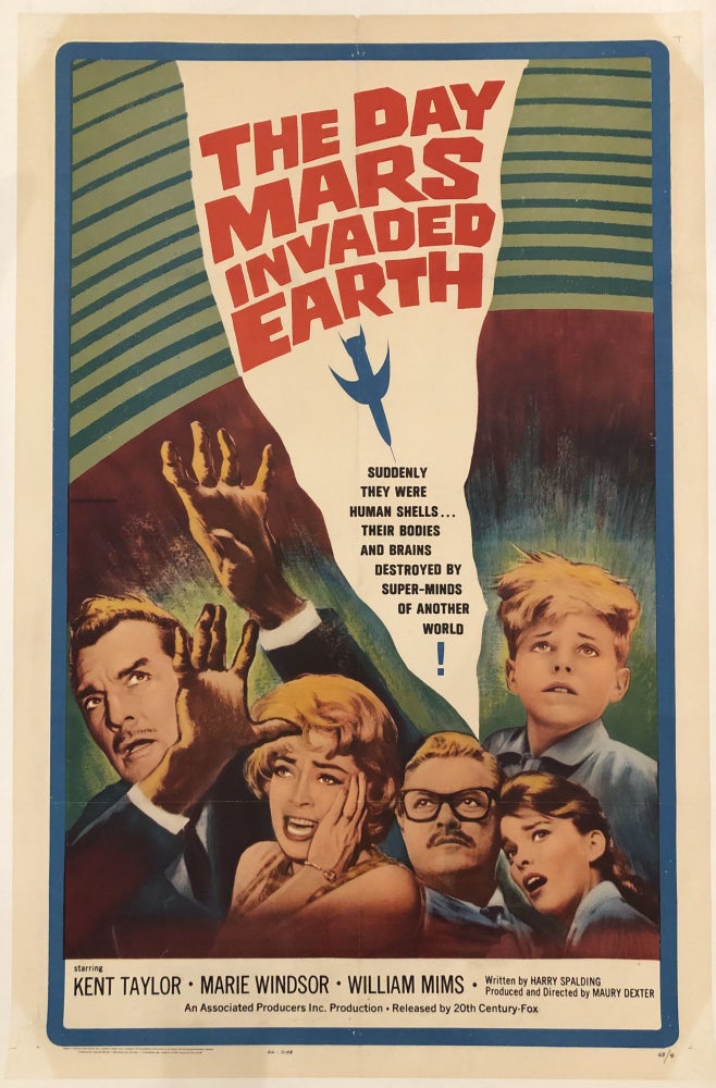 Item #51614 THE DAY MARS INVADED EARTH (Original Vintage Movie Poster)